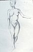 Modella Studio dei Piani Volumetrici grafite, 1994 - Lavori Accademici 