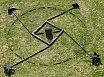 Sole Nero XXXIX, legni-ceppe-fuoco, diagonale 480 cm, 2020 - casello