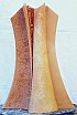 Genesi/Sintesi II, terracotta, h. 60 cm, Simposio di Scultura-Pittura, Mantova, 1999 - Simposi in marmo e pietra, Eventi con sculture e Installazioni permanenti