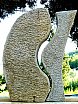 Nuova Genesi/Transizione Materica, pietra serena di Vellano, h. 90 cm Concorso Internazionale su Pietra Serena Scolpire la Pietra in Valleriana Castelvecchio (Pistoia) 2008 - Simposi in marmo e pietra, Eventi con sculture e Installazioni permanenti