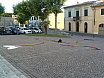 TRACCIA PER FAUGLIA 050821 Rinascita/Speranza - ceppa-fuoco-cera, legni, smalti, granulato di marmo di Carrara, granulato di carbone coke, 1280x1000 cm, Festa Paesana, Piazza San Lorenzo Fauglia (Pi), 2021 - Farfalle