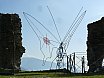 FARFALLA VII - tondini di ferro, colori acrilici fluorescenti, lunghezza 320 cm-larghezza
200 cm ca.-altezza 230 cm, Arcaico Contemporaneo, Castello di Cimbergo Valcamonica (Bs), 2021 - Farfalle