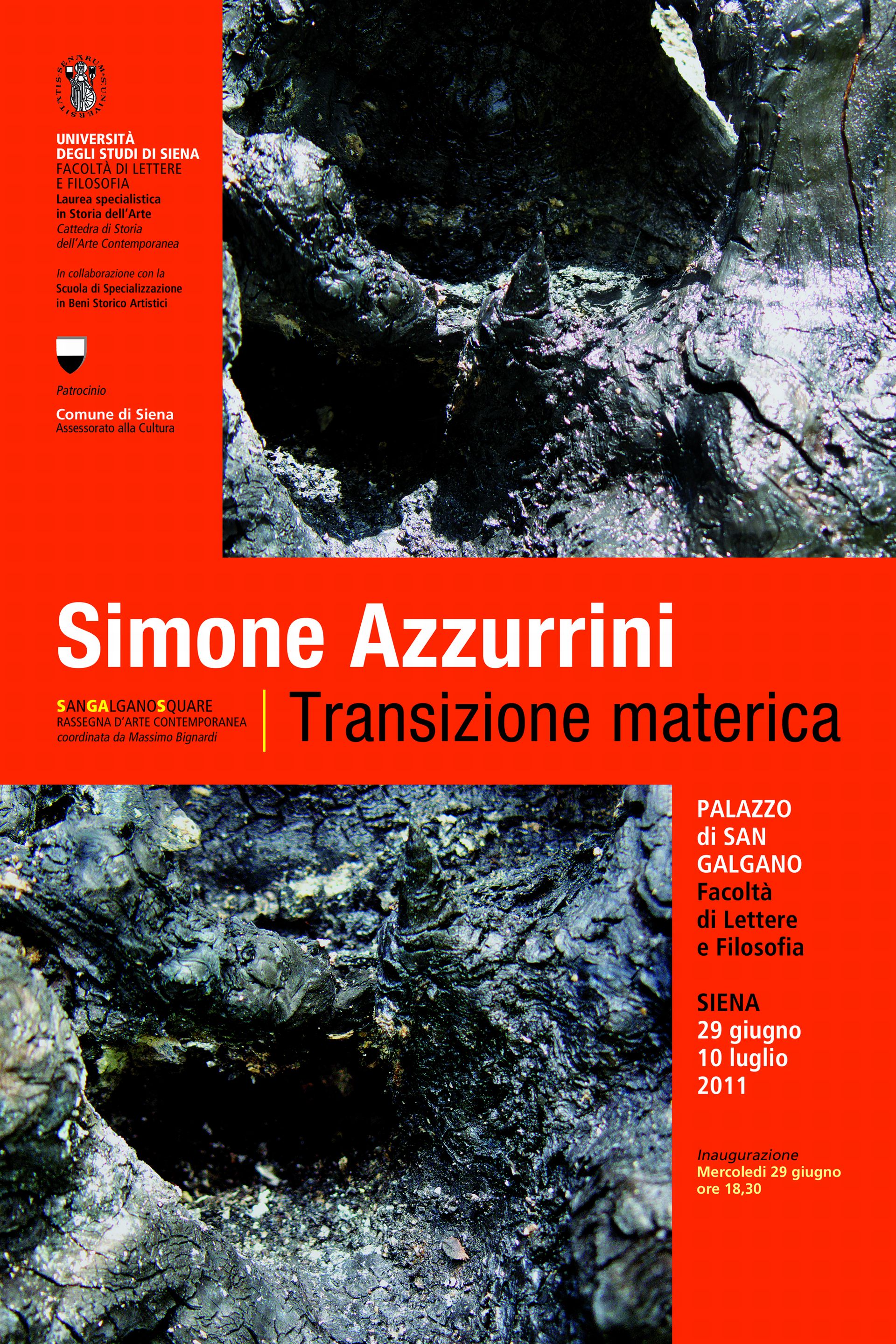 Locandina TRANSIZIONE MATERICA 2011